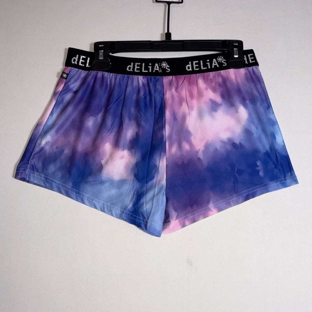 Delia's Women's Tie-Dye Pajama Set Live Your Dream Large Sleepwear NWT Top Short - Picture 8 of 8